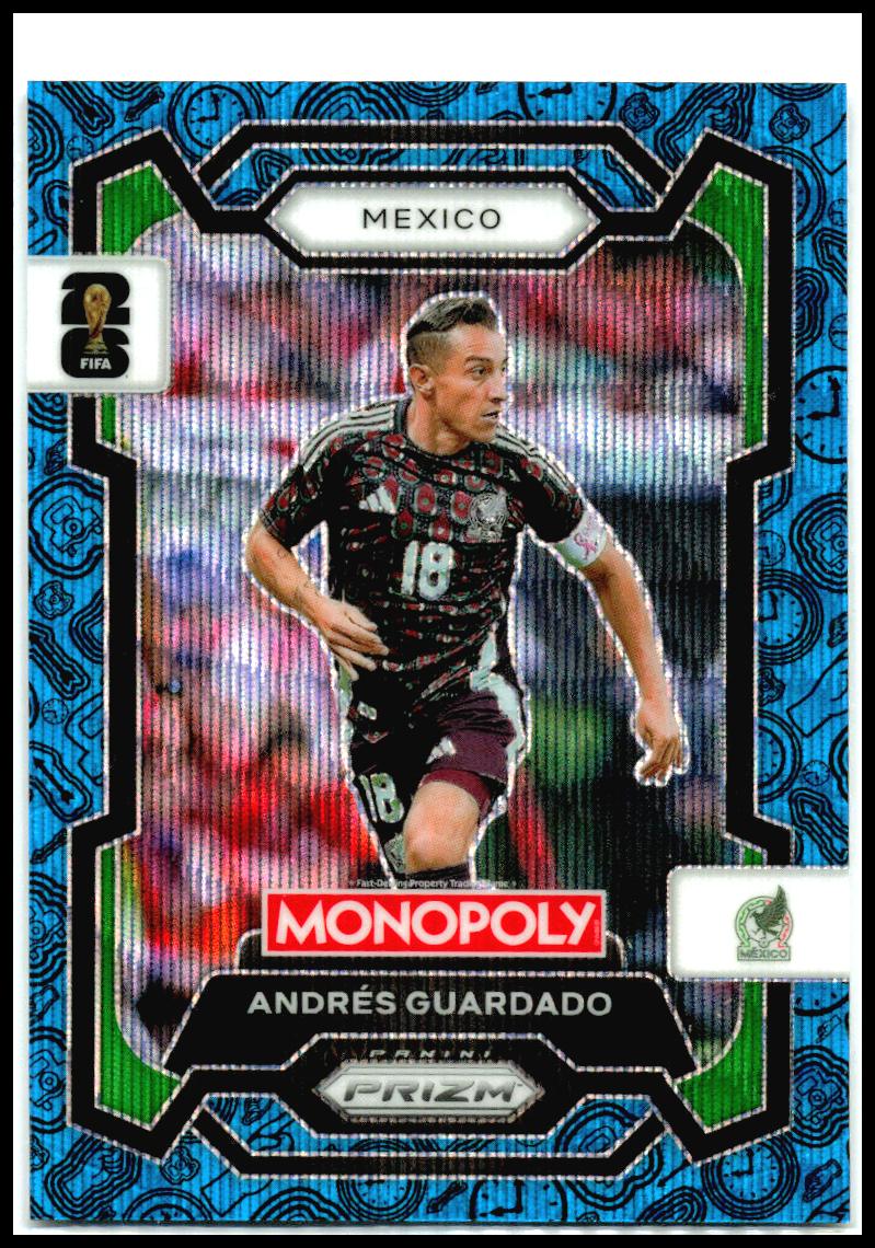 2026 Prizm Monopoly FIFA World Cup Four Corners Blue Wave #55 Andrés Guardado
