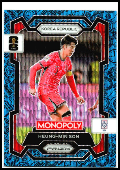 2026 Prizm Monopoly FIFA World Cup Four Corners Blue Wave #83 Heung-min Son