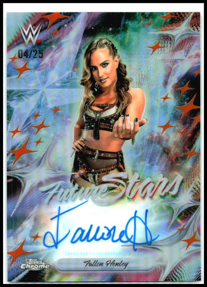 2026 Topps Chrome WWE Future Stars Autographs #FSA-FAL Fallon Henley AU