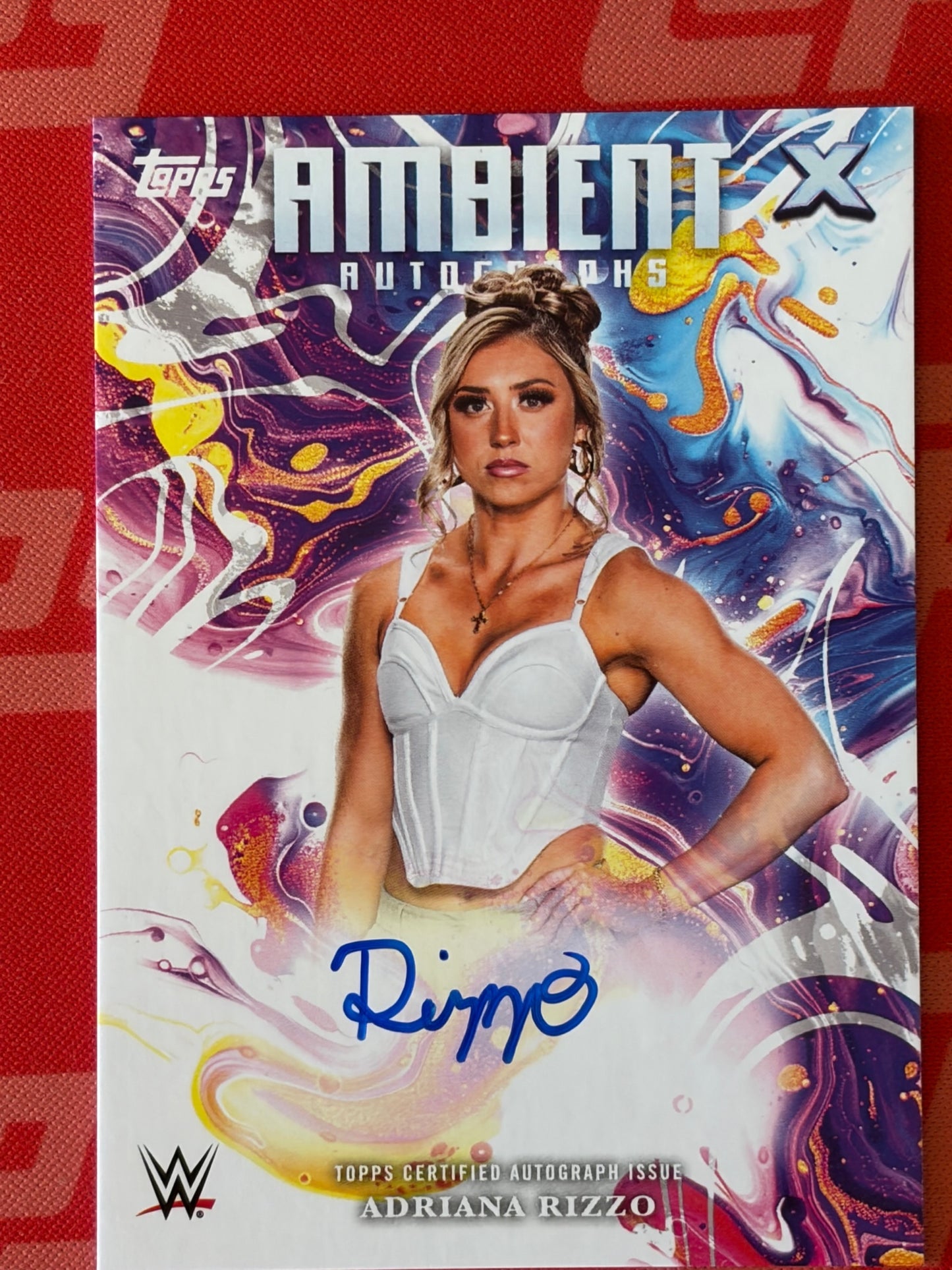 2025 Topps Exalted WWE Ambient Autographs #APA-ADR Adriana Rizzo AU
