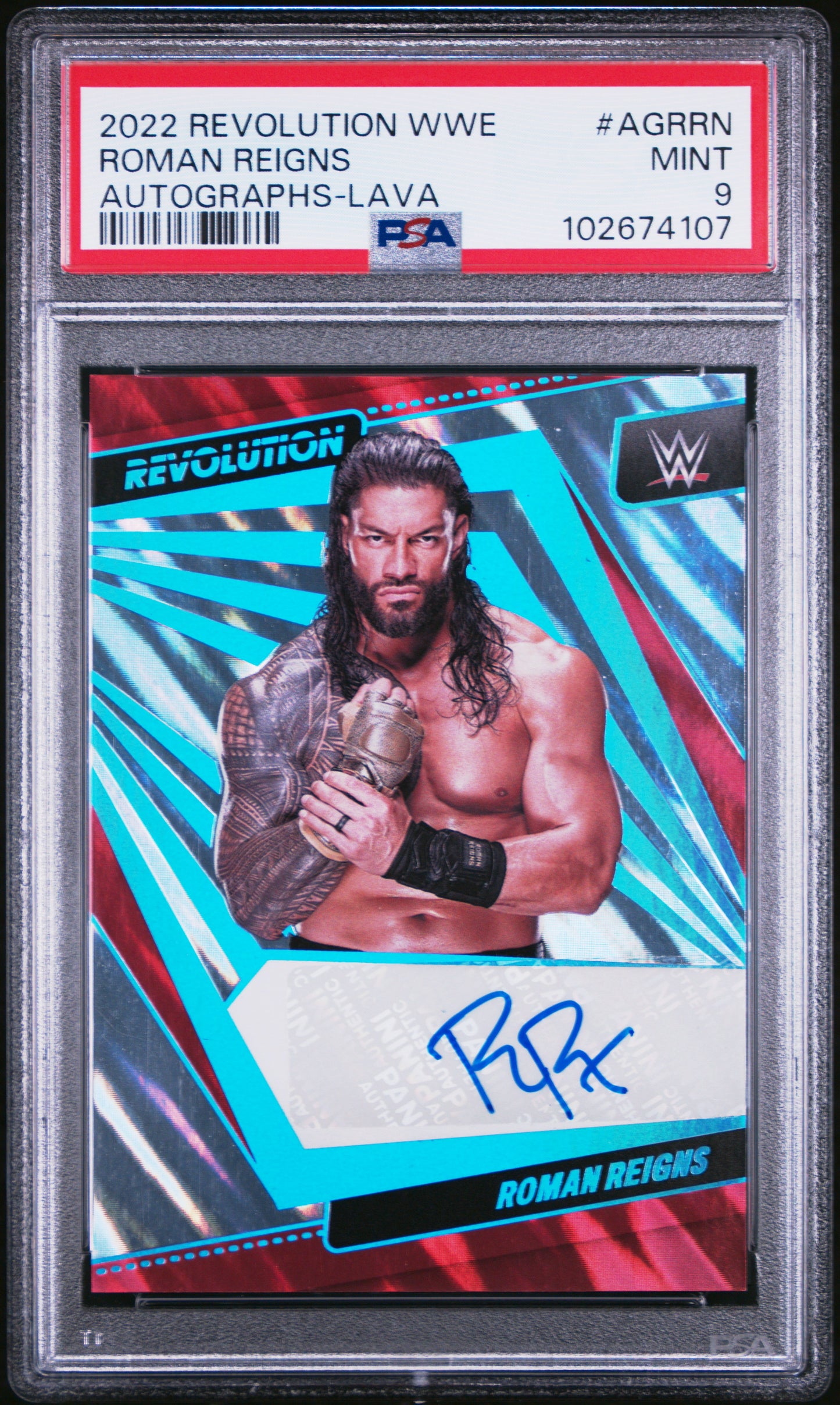 2022 Panini Revolution Wwe Autographs Autographs-Lava#/10 #AGRRN Roman Reigns