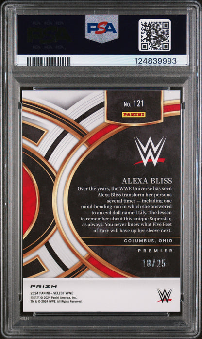 2024 Panini Select Wwe Tie-Dye Prizm /25 #121 Alexa Bliss