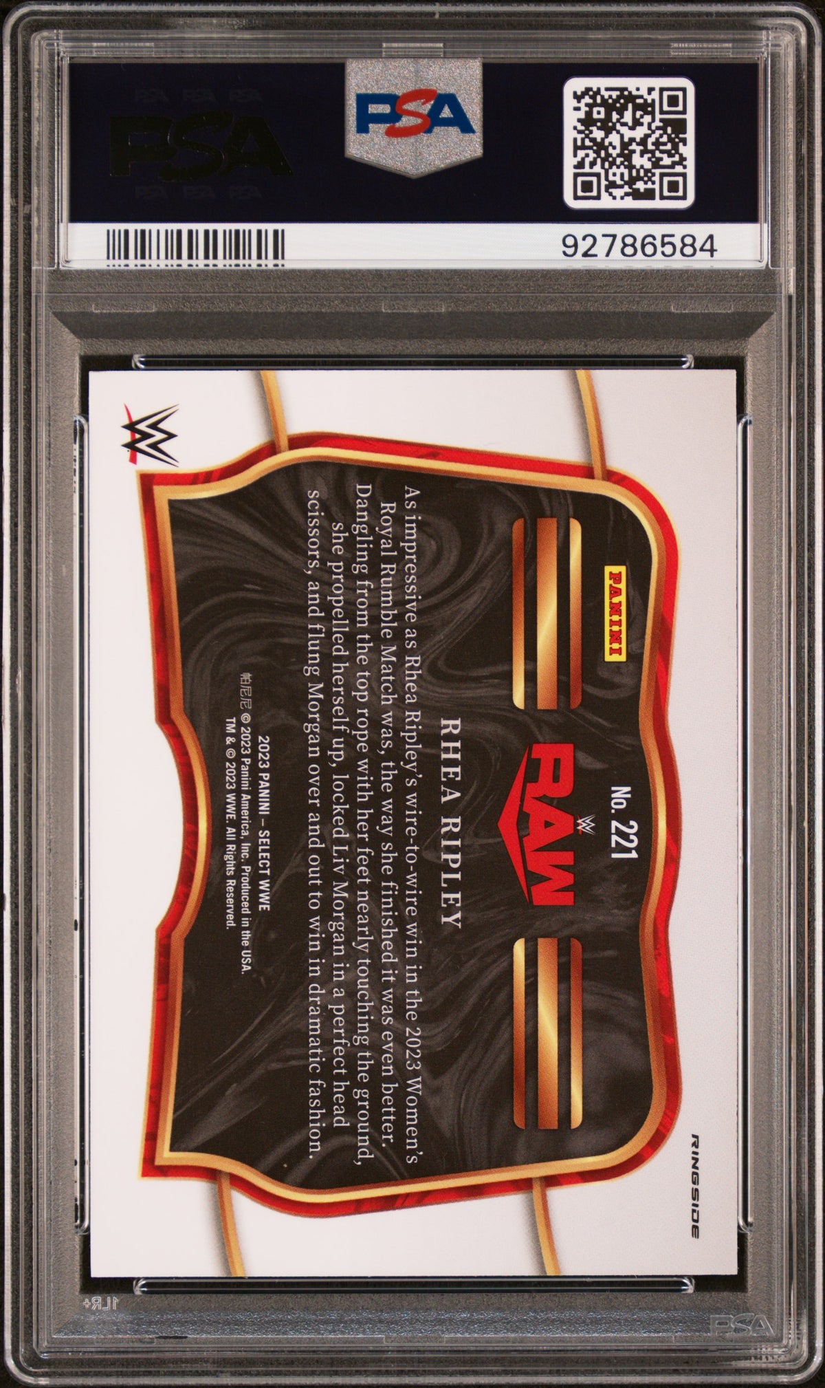 2023 Panini Select Wwe #221 Rhea Ripley