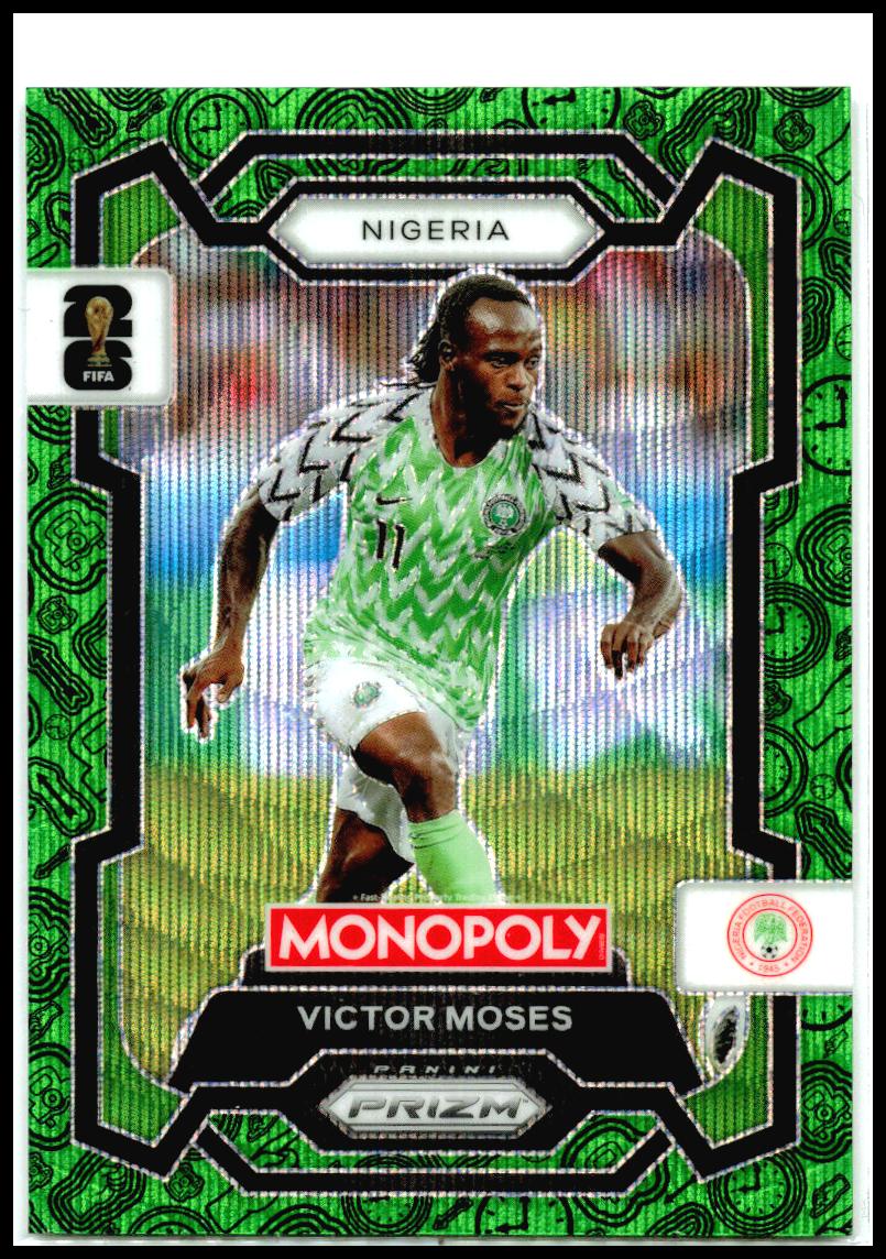 2026 Prizm Monopoly FIFA World Cup Four Corners Green Wave #79 Victor Moses