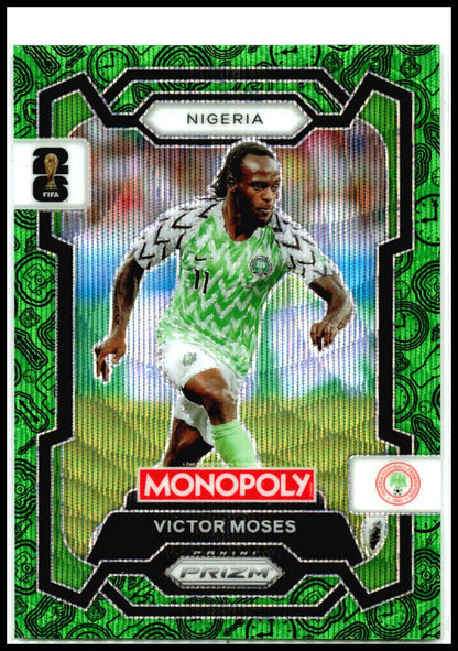 2026 Prizm Monopoly FIFA World Cup Four Corners Green Wave #79 Victor Moses
