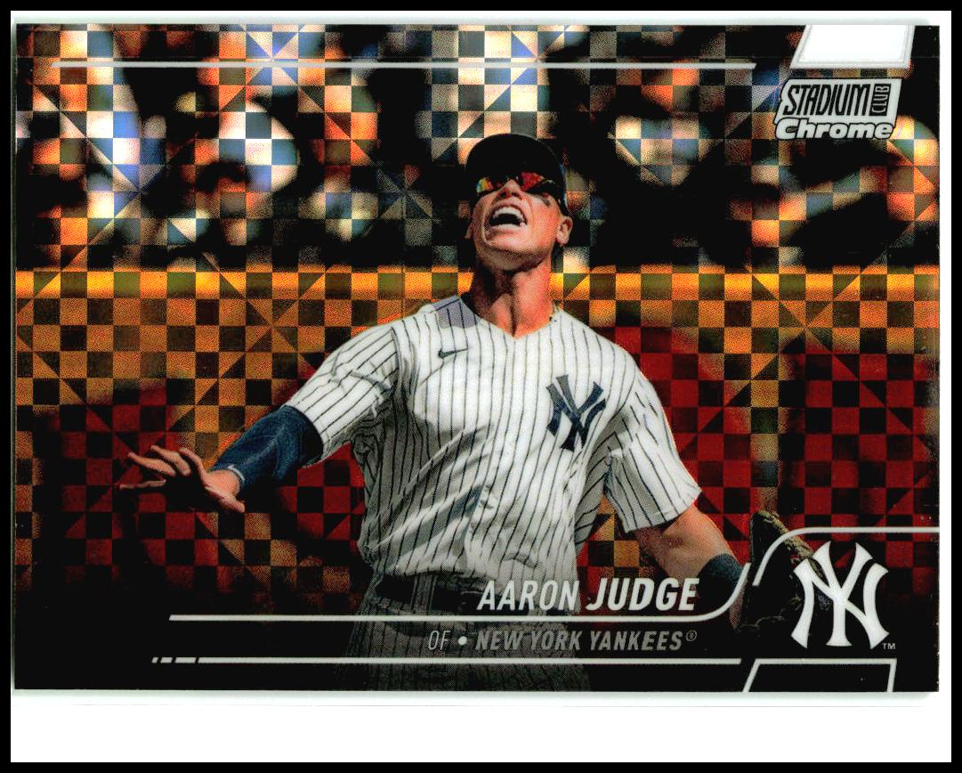 2022 Stadium Club Chrome X-Fractor #161 Aaron Judge New York Yankees
