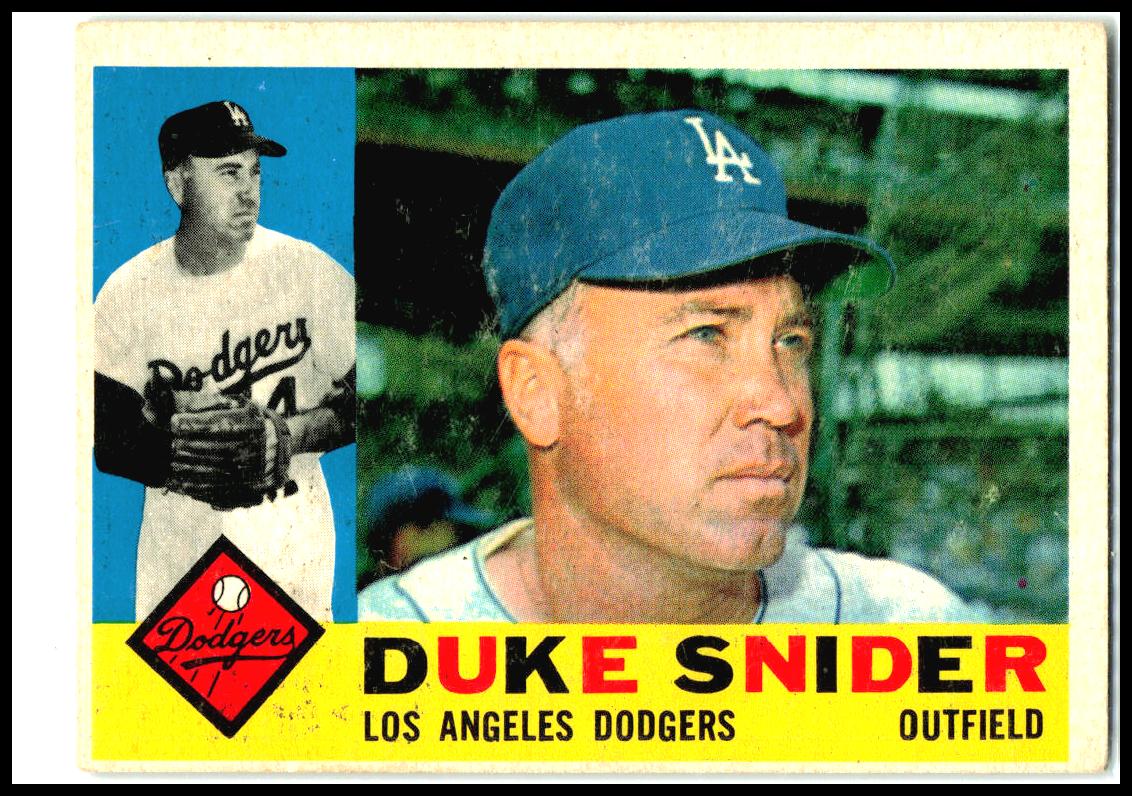 1960 Topps #493 Duke Snider Los Angeles Dodgers