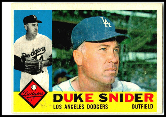 1960 Topps #493 Duke Snider Los Angeles Dodgers