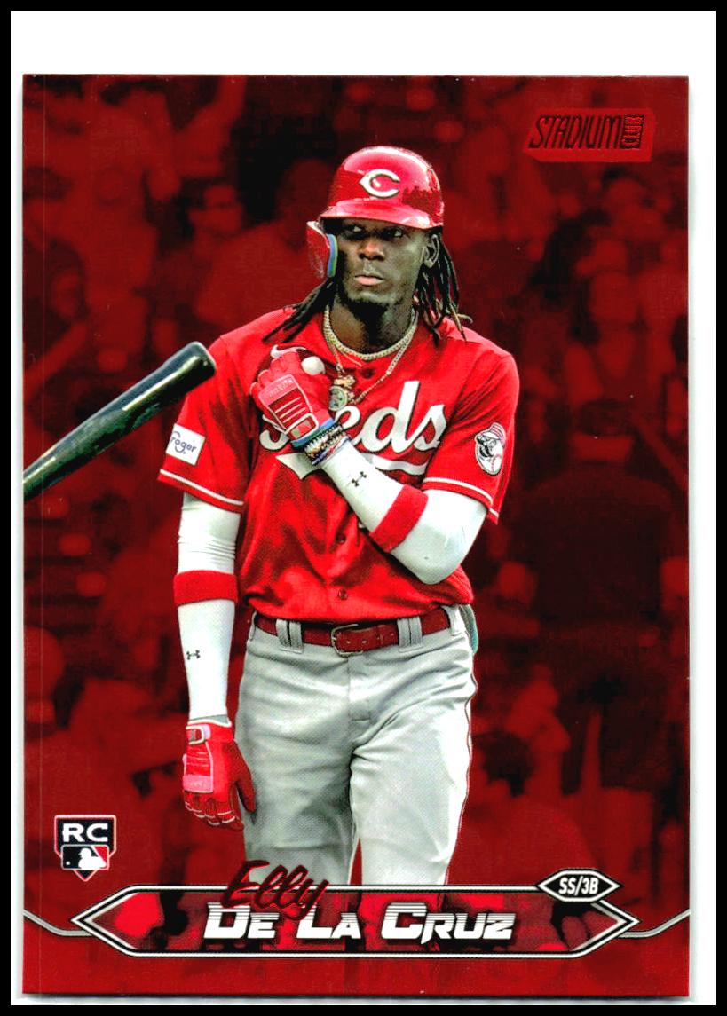 2024 Stadium Club Red Foil #48 Elly De La Cruz Cincinnati Reds