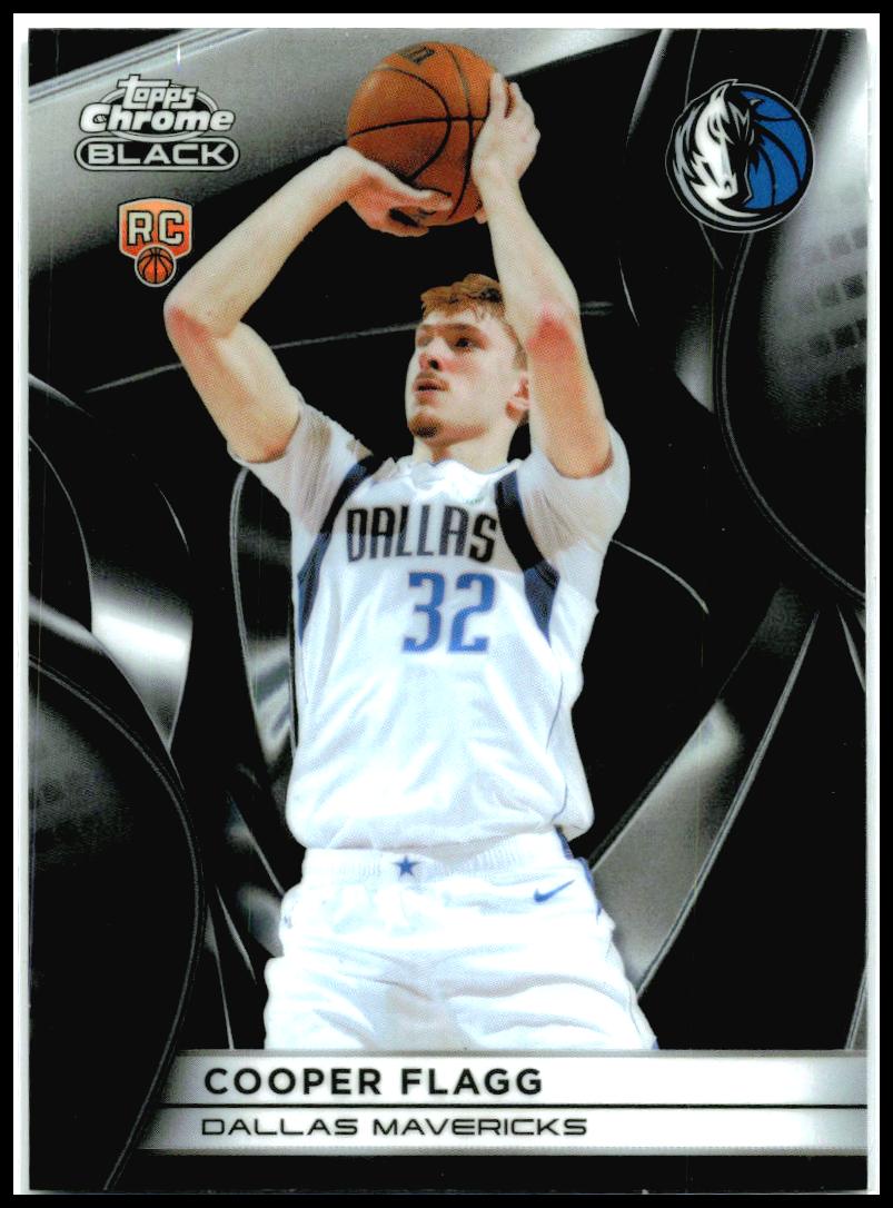 2025-26 Topps Chrome Black #101 Cooper Flagg RC Dallas Mavericks