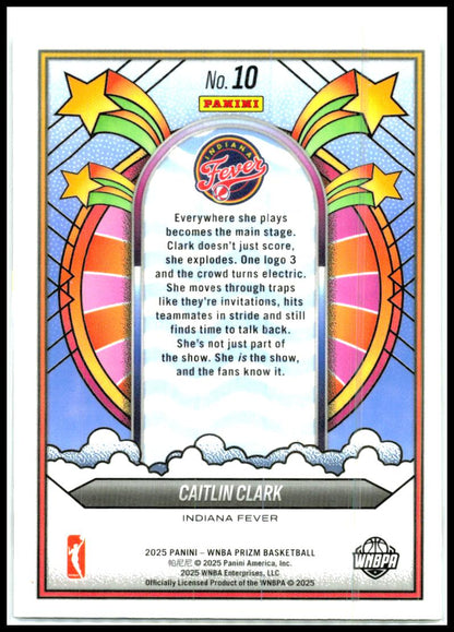 2025 Panini Prizm WNBA Groovy #10 Caitlin Clark Indiana Fever