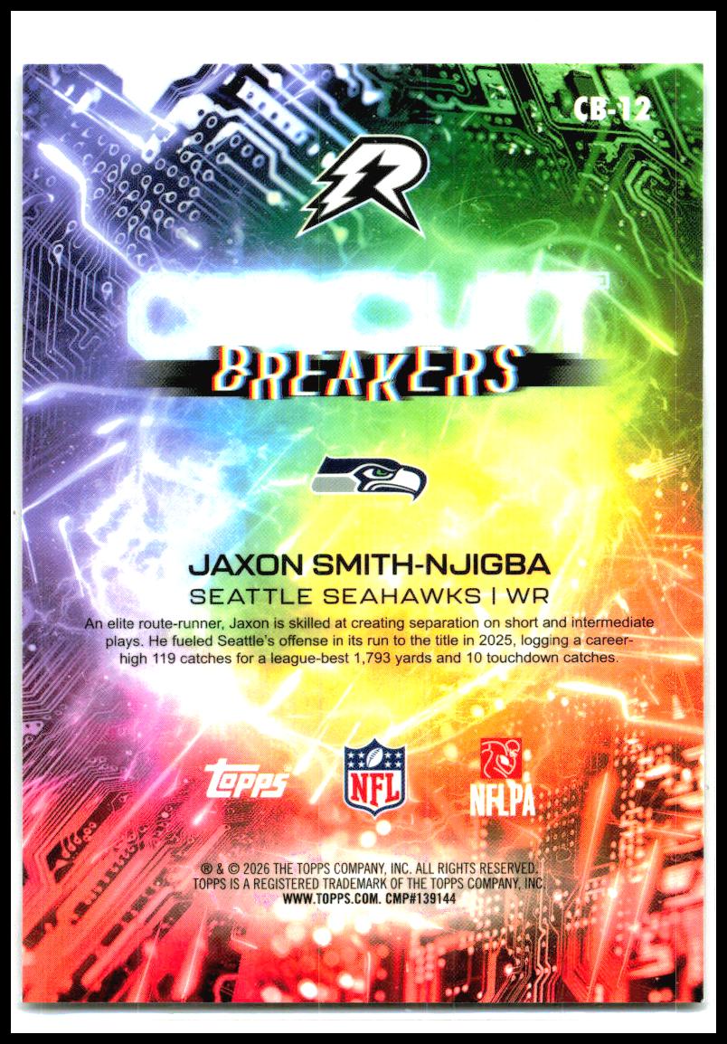 2025 Topps Resurgence Circuit Breakers #CB-12 Jaxon Smith-Njigba Seattle