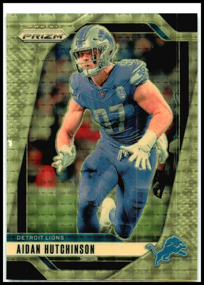 2024 Panini Prizm Gold Vinyl #97 Aidan Hutchinson #/5 Detroit Lions