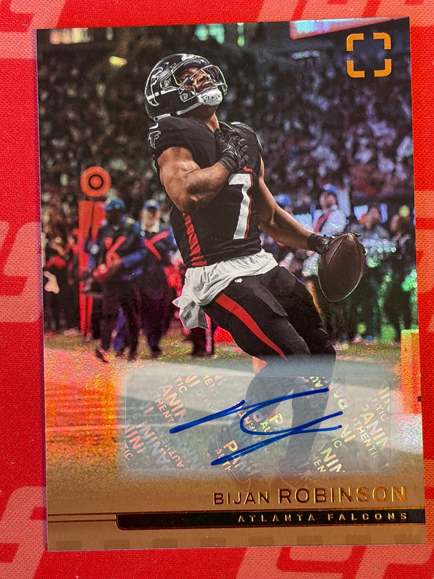 2025 Panini Photogenic Autographs Bronze #89 Bijan Robinson AU Atlanta Falcons