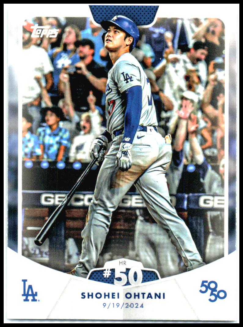 2024 Topps 50/50: Shohei Ohtani #100 Shohei Ohtani Los Angeles Dodgers