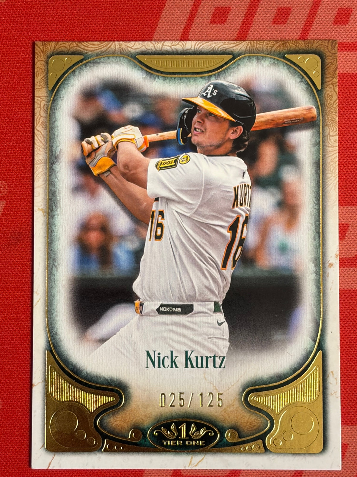 2026 Topps Tier One #21 Nick Kurtz #/125 Athletics
