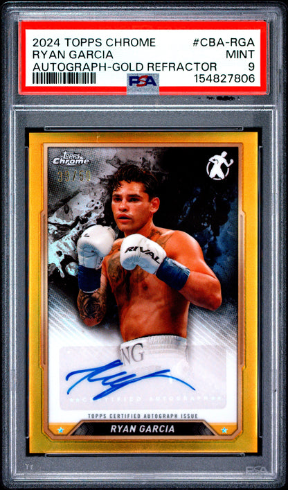 2024 Topps Chrome Boxing Chrome Boxing Auto Gold Refractor #CBA-RGA Ryan Garcia