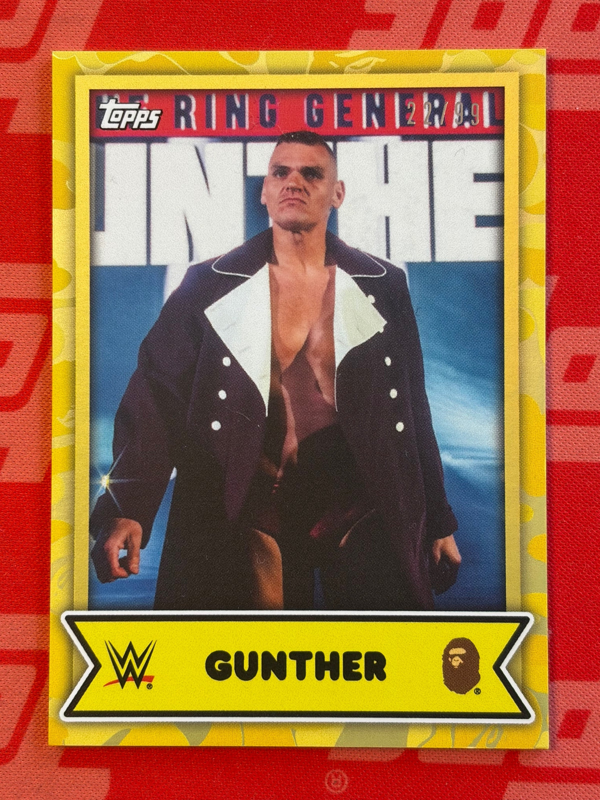 2025 Topps WWE x BAPE #15 GUNTHER