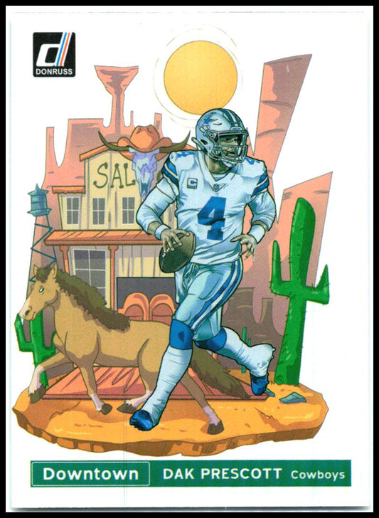 2021 Donruss Downtown #DT-5 Dak Prescott Dallas Cowboys