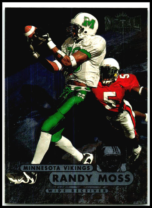 1998 Metal Universe #190 Randy Moss RC Minnesota Vikings