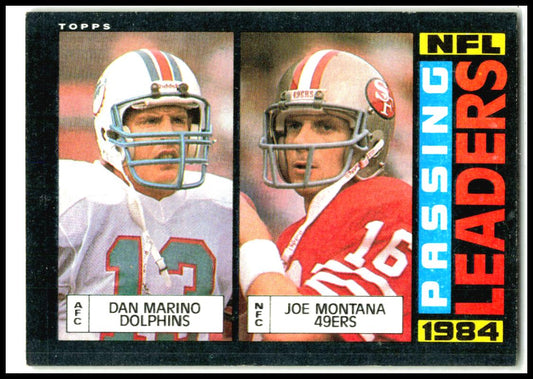 1985 Topps #192 Dan Marino / Joe Montana