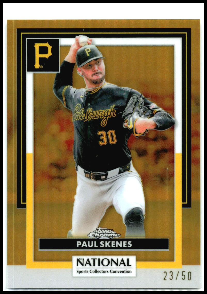 2026 Topps Chrome National Gold #/50 #MLB-15 Paul Skenes Pittsburgh Pirates