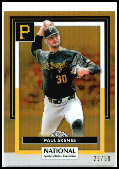 2026 Topps Chrome National Gold #/50 #MLB-15 Paul Skenes Pittsburgh Pirates