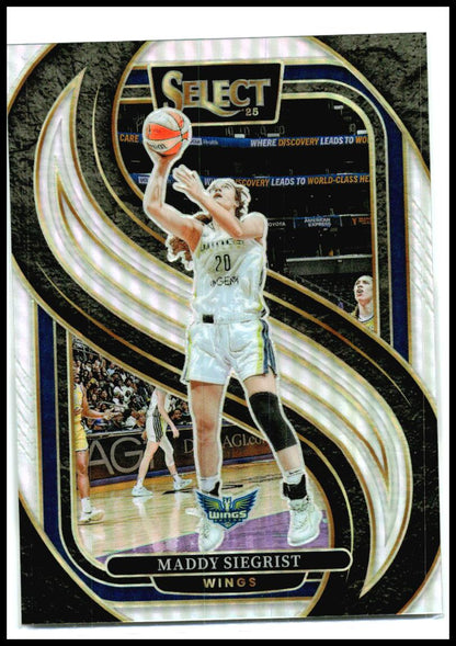 2025 Panini Select WNBA Silver Prizms #153 Maddy Siegrist Dallas Wings