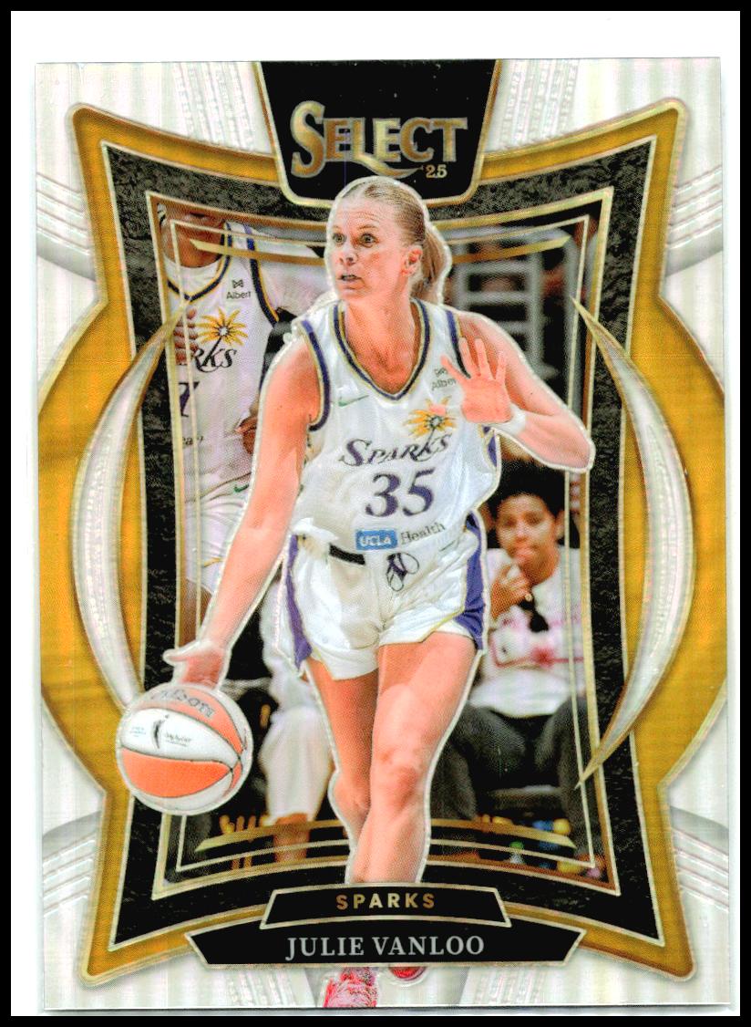2025 Panini Select WNBA Silver Prizms #21 Julie Vanloo Los Angeles Sparks