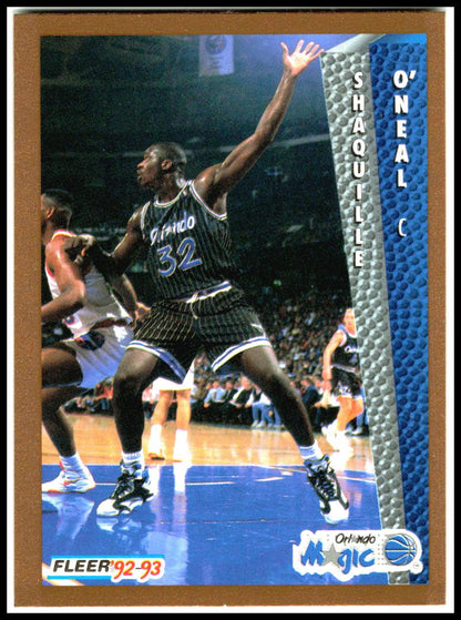 1992-93 Fleer #401 Shaquille O'Neal Orlando Magic