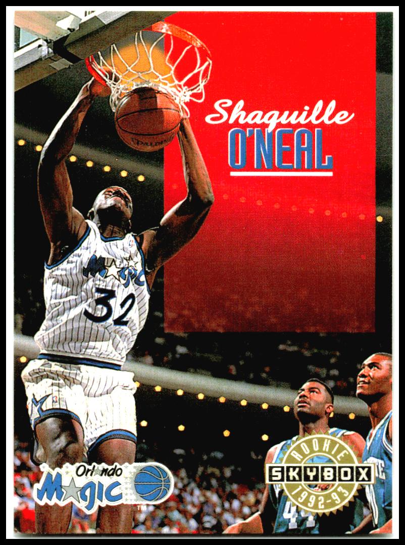 1992-93 SkyBox #382 Shaquille O'Neal RC Orlando Magic