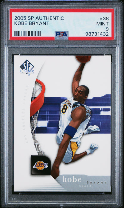 2005 Sp Authentic #38 Kobe Bryant PSA 9 Mint