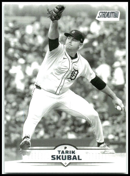 2025 Stadium Club Black and White #67 Tarik Skubal Detroit Tigers
