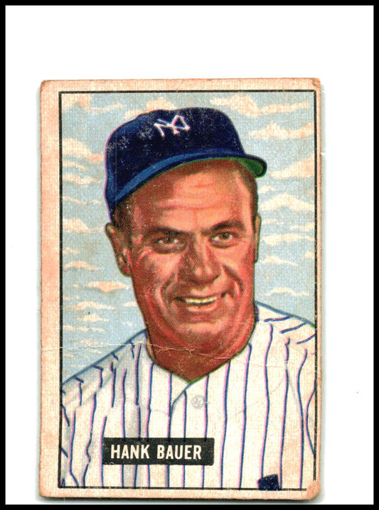 1951 Bowman Crease #183 Hank Bauer New York Yankees