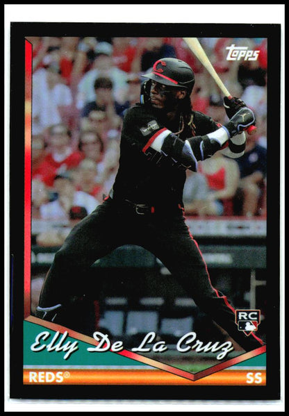 2024 Topps Archives Black Foilboard #300 Elly De La Cruz Cincinnati Reds
