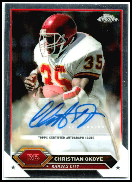 2023 Topps Composite Topps Chrome Auto #TCA-CO Christian Okoye AU