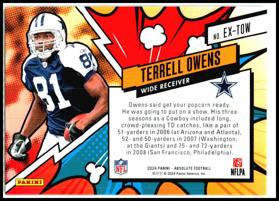 2024 Panini Absolute Explosive #EX-TOW Terrell Owens