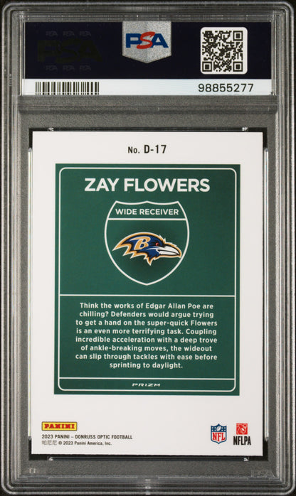 2023 Panini Donruss Optic Downtown! #D17 Zay Flowers