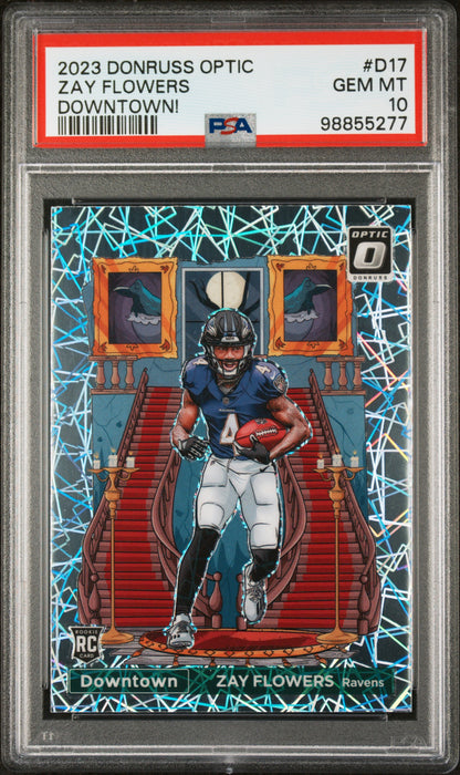 2023 Panini Donruss Optic Downtown! #D17 Zay Flowers
