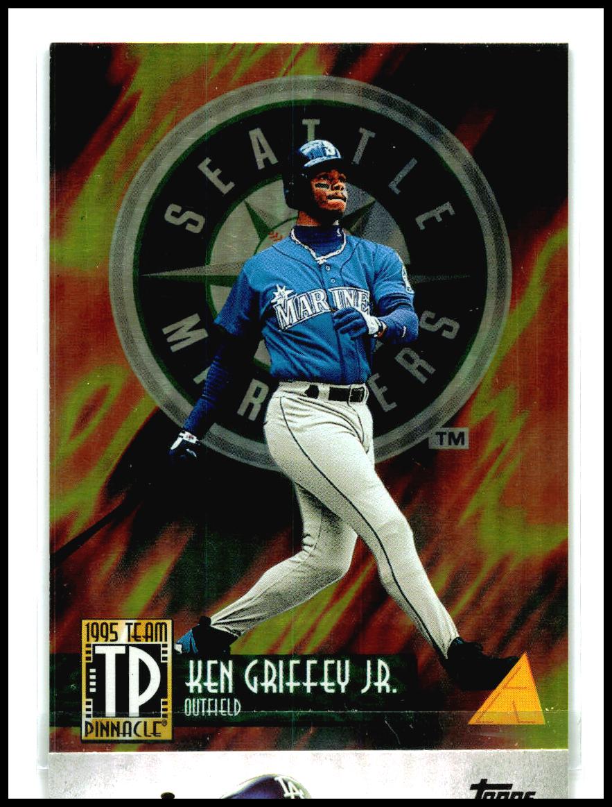 1995 Pinnacle Team Pinnacle Dufex Back #TP7 Ken Griffey Jr. / Barry Bonds
