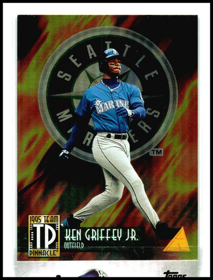1995 Pinnacle Team Pinnacle Dufex Back #TP7 Ken Griffey Jr. / Barry Bonds