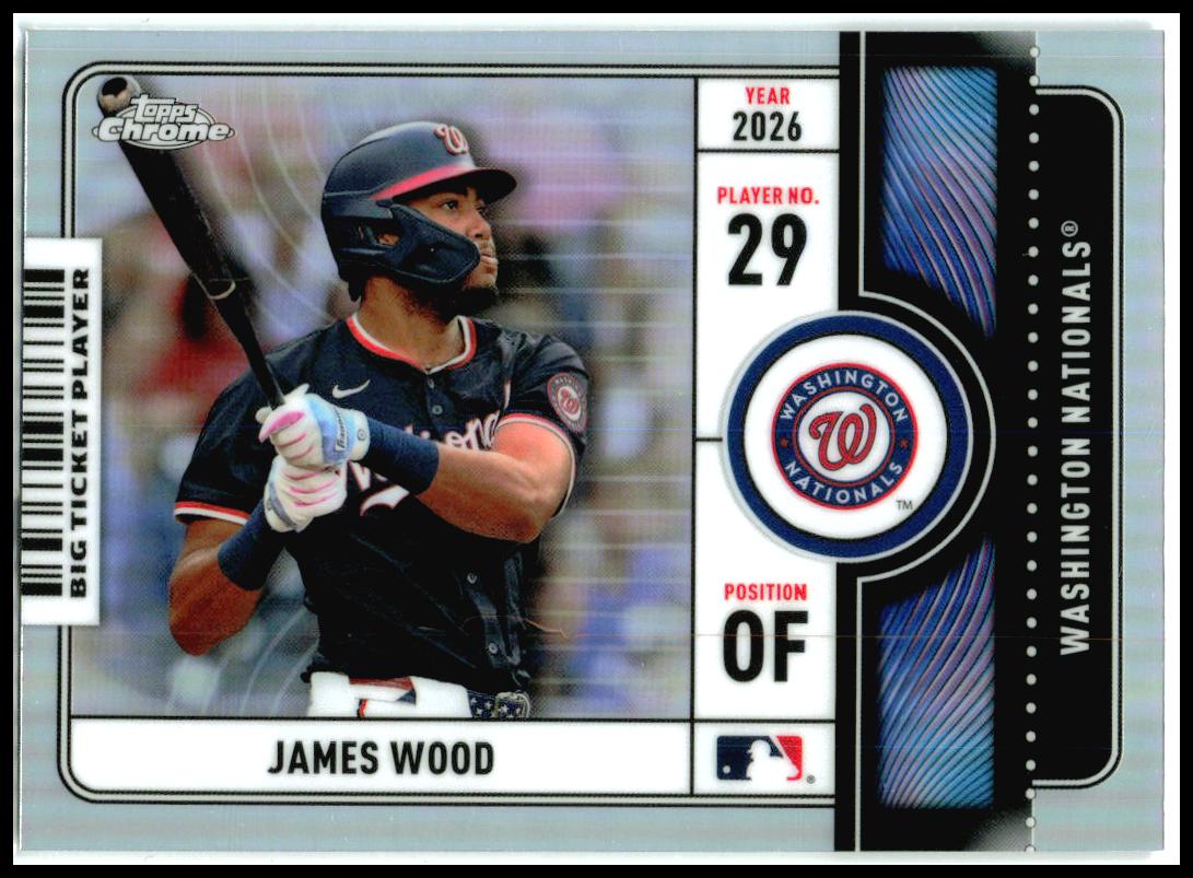 2026 Topps Chrome Big Ticket Players #BTP-15 James Wood Washington Nationals