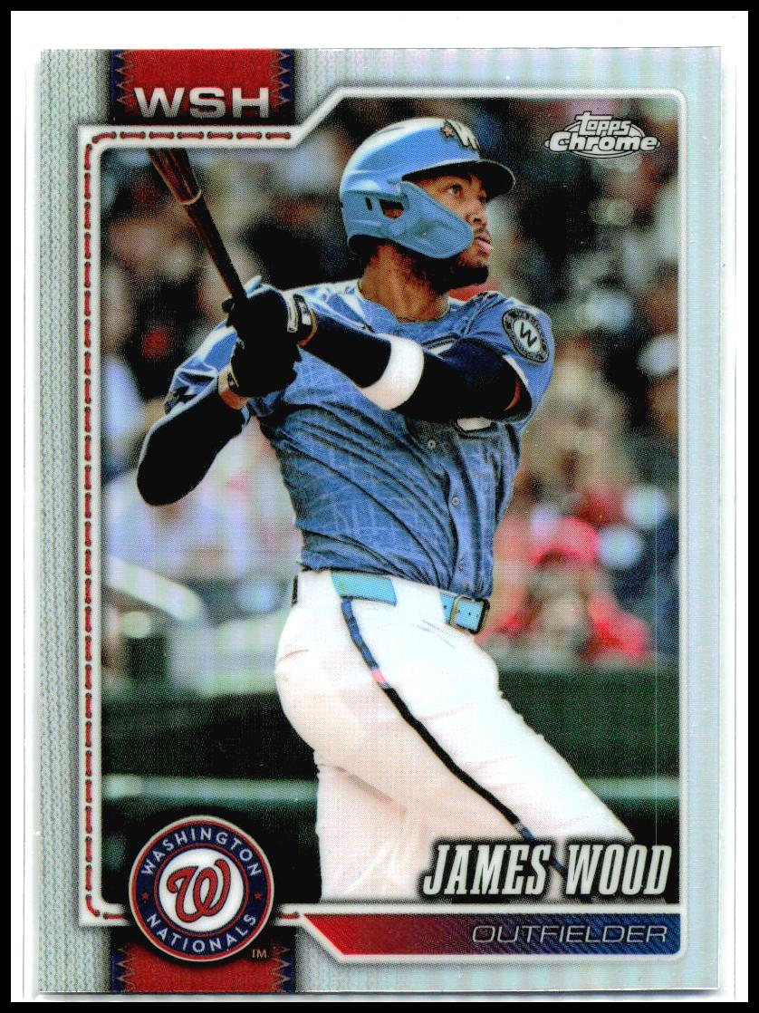 2026 Topps Chrome Refractors #128 James Wood Washington Nationals