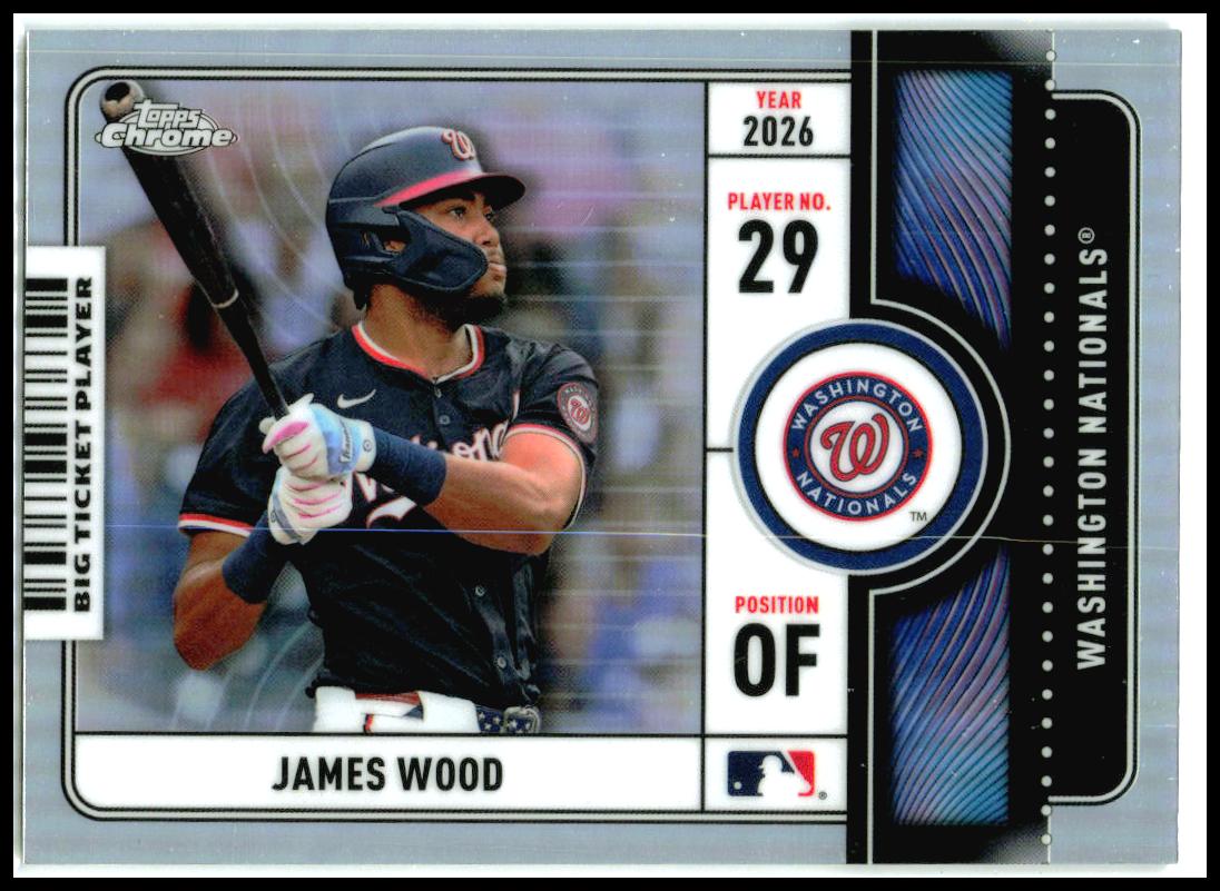2026 Topps Chrome Big Ticket Players #BTP-15 James Wood Washington Nationals