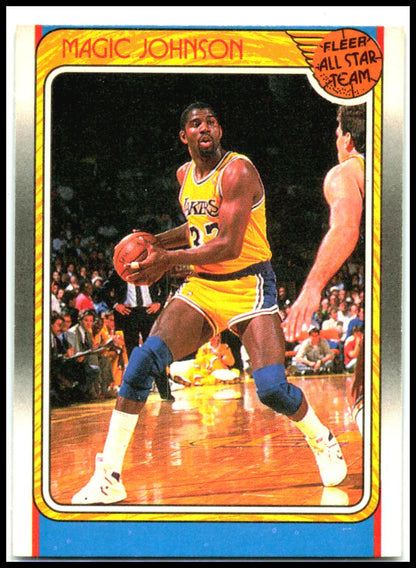 1988-89 Fleer #123 Magic Johnson Los Angeles Lakers