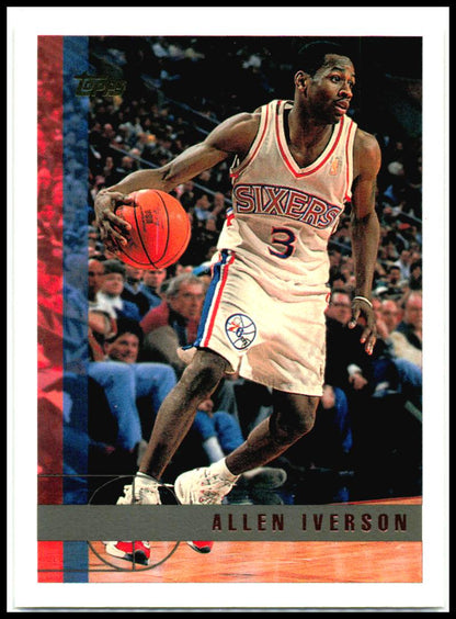 1997-98 Topps #54 Allen Iverson Philadelphia 76ers