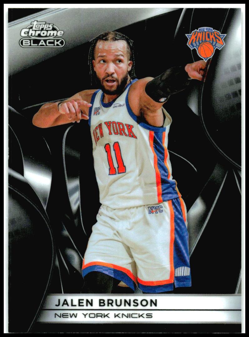 2025-26 Topps Chrome Black #28 Jalen Brunson New York Knicks