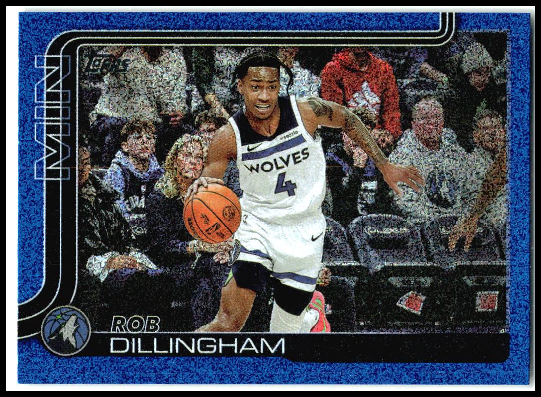 2025-26 Topps Sandglitter Blue SSP #114 Rob Dillingham Minnesota Timberwolves