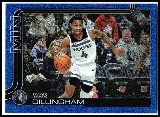 2025-26 Topps Sandglitter Blue SSP #114 Rob Dillingham Minnesota Timberwolves