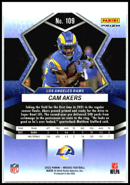 2022 Panini Mosaic Mosaic Genesis #109 Cam Akers Los Angeles Rams